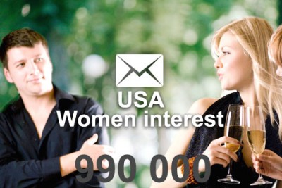 2022 fresh updated USA E-women interest 990 000 email database